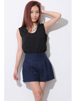 backレースタンクTOP/BLACK