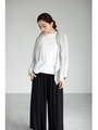 【AZUL by moussy】MIXスラブショール長袖トッパー/柄T.GRY
