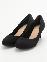 【ストレスフリー】【足幅ゆったり3E】ビジューリングヒールパンプス/BEIGE