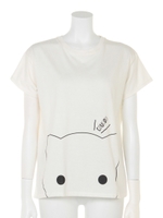 のぞきみコビニャーTシャツ/カーキ