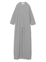 フロントスリット7分袖ジャージプルオーバー/GRY