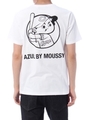 【AZUL by moussy】CARP20/-天竺半袖プリントTシャツ/WHT