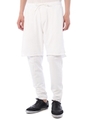 【AZUL by moussy】ハードウォッシュウラケレイヤードパンツ/O/WHT