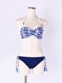【BENETTON】上下別柄エスニックバンドゥービキニ/WT