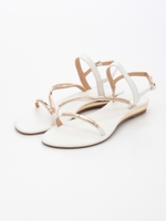 【wee willie】プレートストラップフラットサンダル/キャメル