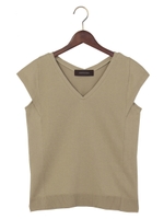 ●JOC Vネック ノースリーブ ドロップショルダー/Navy