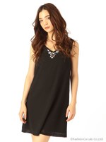 エスニックビジューワンピース/ブラック