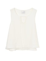 レイヤードフレアTOP/WHITE