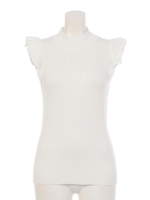 【Auntie Rosa】フリルノースリニット/GRY