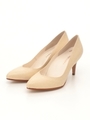 【vanitybeauty】【柔らかSoft Insole】Vカットハイヒールプレーンパンプス/ベージュ