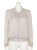 サテンブルゾン(ライトグレー)/ライトグレー