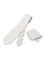 ドットストライプチーフセット/ライトグレー(211)