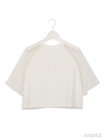 バックスピンドルラグランT/ブラック