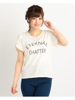 ビジューＴシャツ/ホワイト