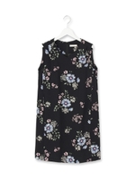 フラワーVネックワンピース/ブラック(119)