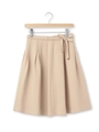 ベルト付ドビースカート/ベージュ系(051)