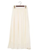 ヴィンテージサテンマキシ/SK/オフホワイト