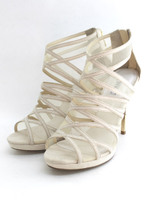 【R&E】クロスアップブーティサンダル/ベージュスエード