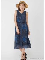 シフォンペイズリーマキシOP/OWHT