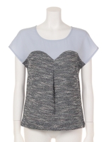 切替フレンチスリーブPO/BLUE MID