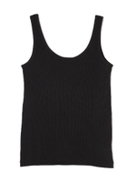 《BLANCHIC》リブテレコタンク/ブラック(010)