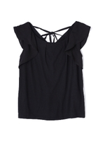 《EDIT COLOGNE》バックラッフルカットソー/ブラック(010)