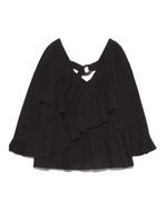 フリルトップス/BLK