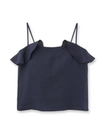 ラッフルリネンキャミソール/サンドベージュ(053)