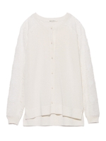 [Salon de Balcony]肩レースカーディガン/GRN