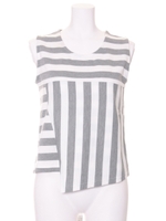 2ピッチボーダーカットソートップス/ネイビー