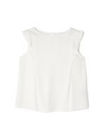 フリルショルダーブラウス/ホワイト(030)