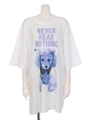 【MILKBOY】NEVER HEAR BEAR BIG TEE/ブラック