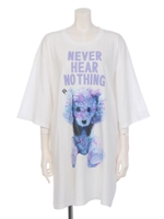 【MILKBOY】NEVER HEAR BEAR BIG TEE/ブラック