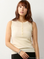 ☆JOC リブ HLY ノースリーブ プルオーバー/Nat