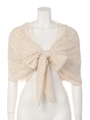 ショール風レースボレロ/ベージュ(C)