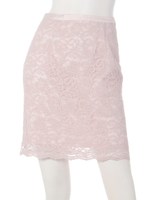 フラワーレースタイトスカート/ピンク