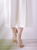 レザーメッシュサンダル / L/ブラック