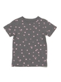 BASIC S/S TEE STAR PRINT(4T〜7T)  /CHARCOAL