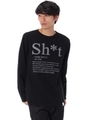 【AZUL by moussy】Sht裏起毛クルーネック長袖プルオーバー/T.GRY