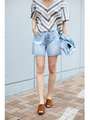 【AZUL by moussy】カットオフショートデニムパンツ(L14)/BLU