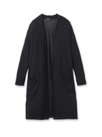 シアーレーヨンロングカーディガン/ブラック(019)