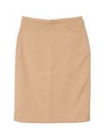 ポケット付ミディアムタイトスカート/ベージュ