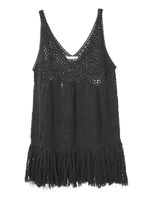 ＰＪ／クロッシェレースタンク/ブラック