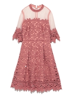 レース切替ドレス/PNK