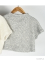 MOHAIR YARN ショートスリーブTOPS/グレー
