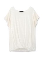 [L]ジャカードボーダープルオーバー/ホワイト(002)