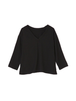 《BLANCHIC》マルチセットアップ 七分袖ブラウス/ブラック(010)