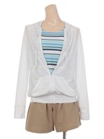 【LETADELLASCOPERETA】ボーダータンキニパーカーセット/ミントグリーン