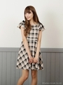 アンジュシェリルチェックワンピース/ピンク系