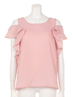 オフショルダーブラウス/Light Blue